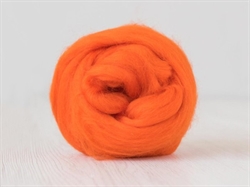 Merino/silke kæmmet karteflor orange