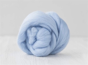 silke uld fibre pastel blaa